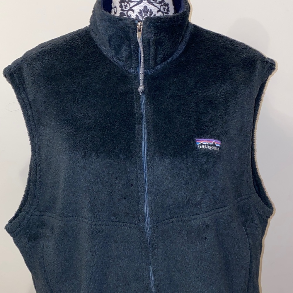Vintage 2001 Patagonia Black Fleece Vest Made in USA Size XL - Picture 2 of 16